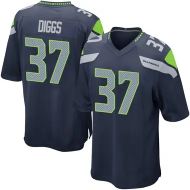 Quandre Diggs Men's Game Navy Seattle Seahawks Team Color Jersey